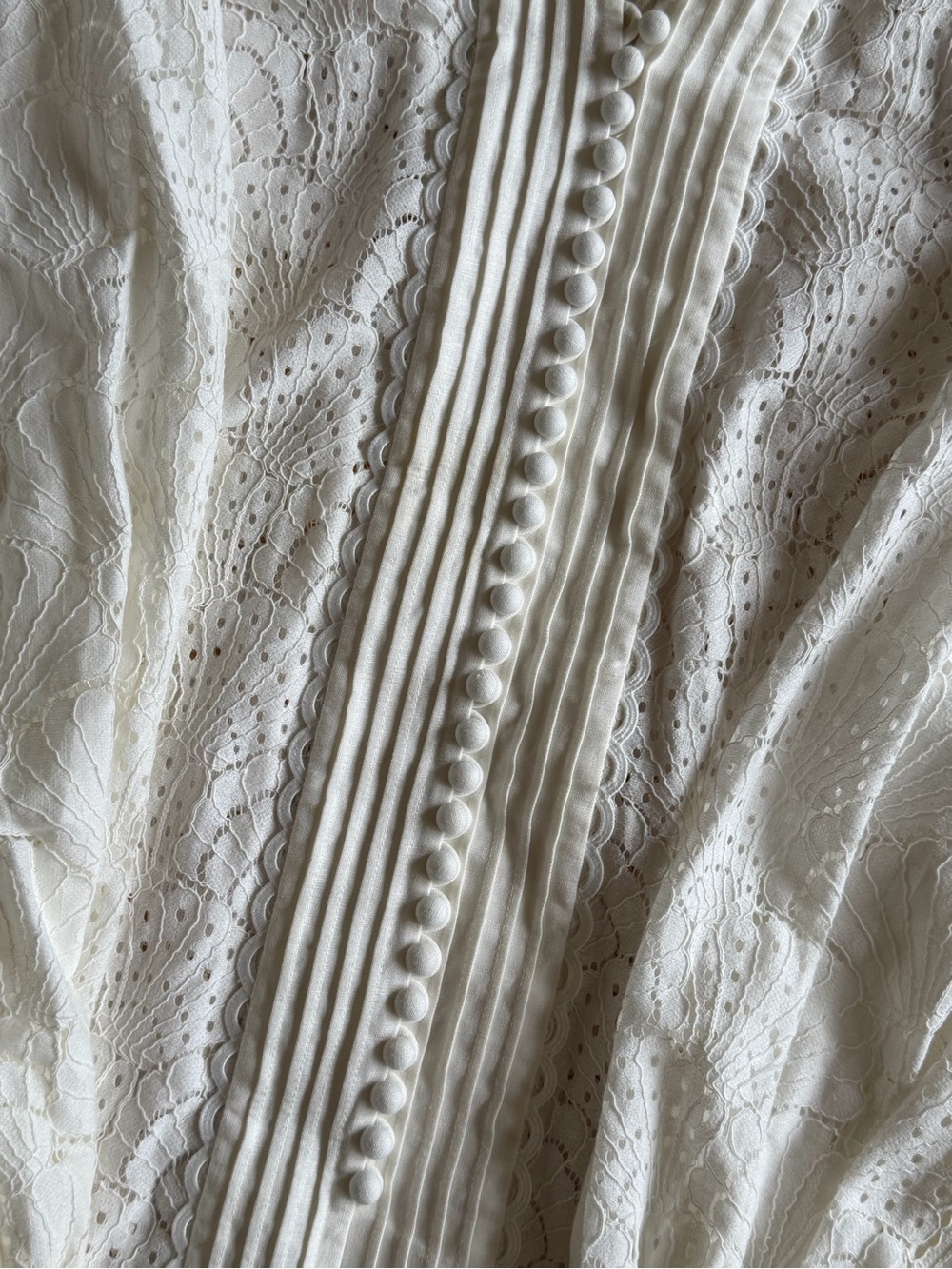 White Lace Acler Cookes Blouse - Picture 3 of 10